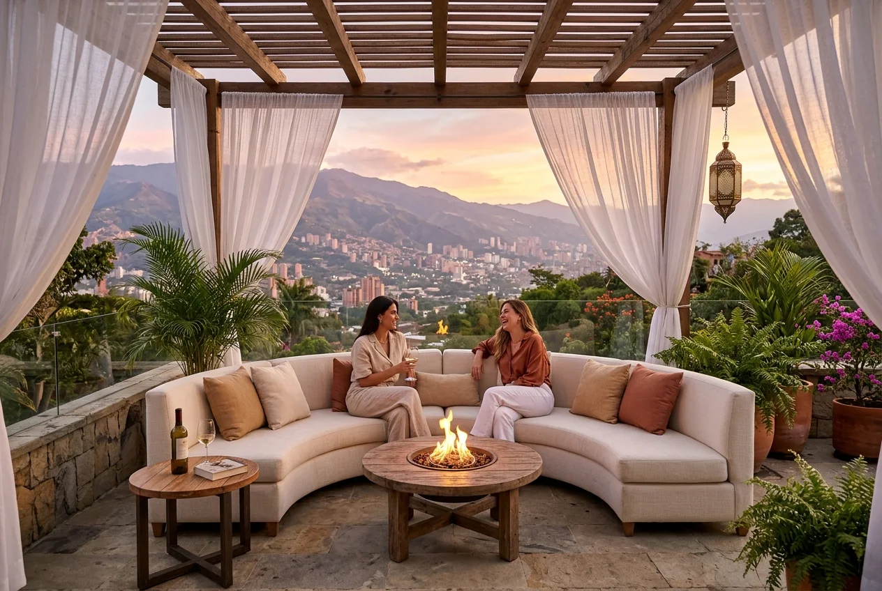 Recovery retreat terrace in Colombia